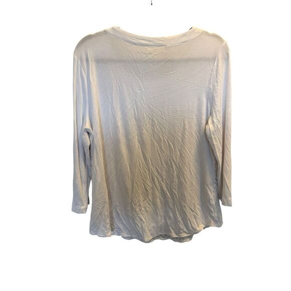 Croft & Barrow 3/4 sleeve lace shirt new with tags! - Picture 2 of 4